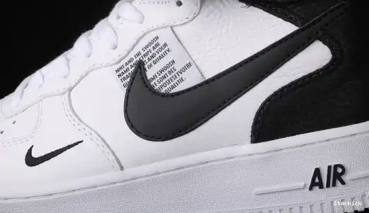  White Air Black Mid 1 Force 804609-103 Utility 0526